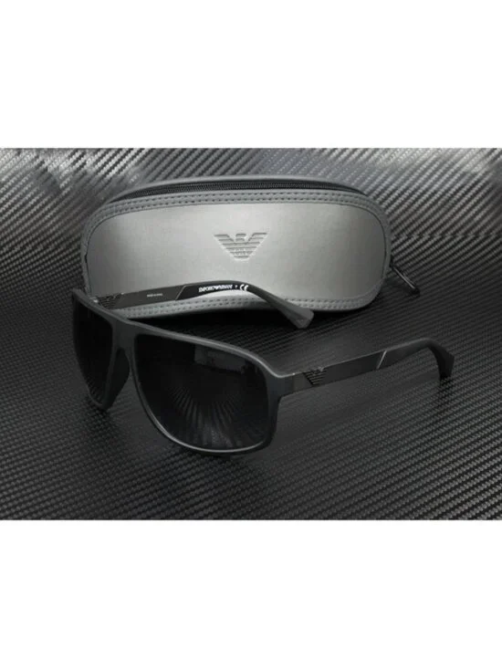 New Emporio Armani Men  Black Sunglasses  64- 13- 130