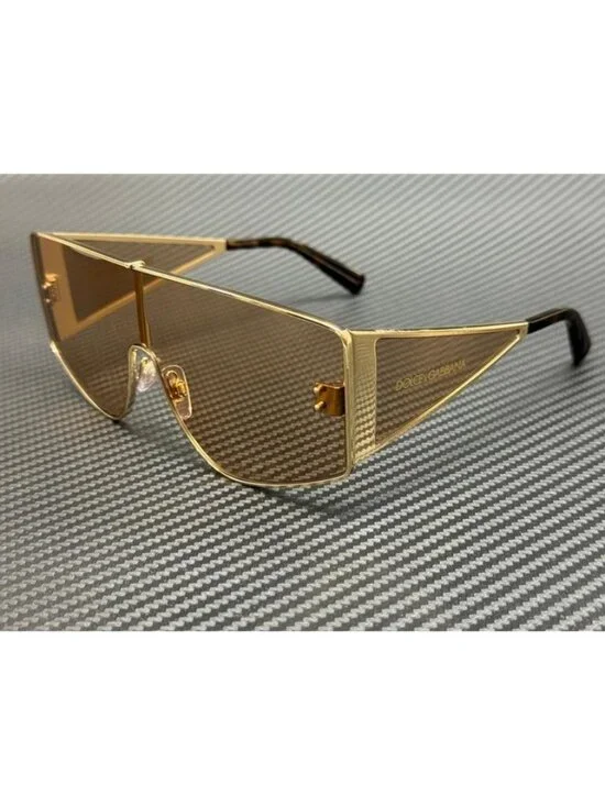 New Dolce & Gabbana Men Light Gold Sunglasses 70-21-145