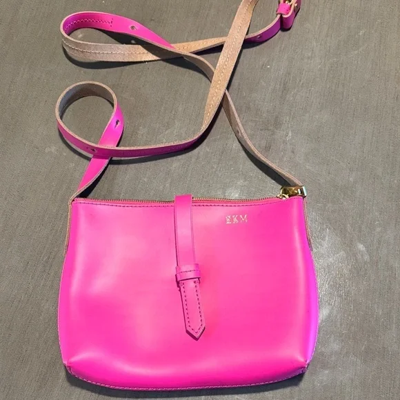 Vibrant Pink Crossbody Bag