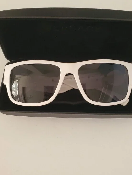 Versace White Frame Sunglasses