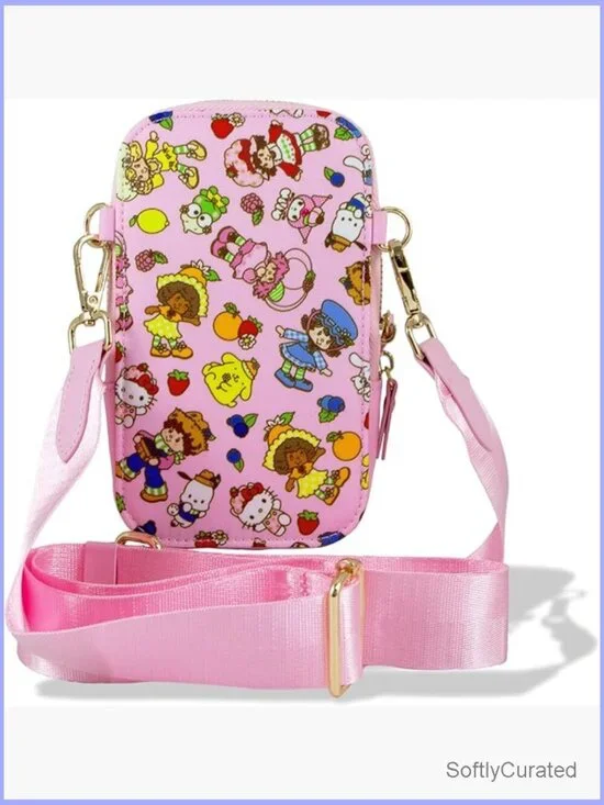Universal Phone Pouch Crossbody Wallet Purse Hello Kitty Friends Sanrio