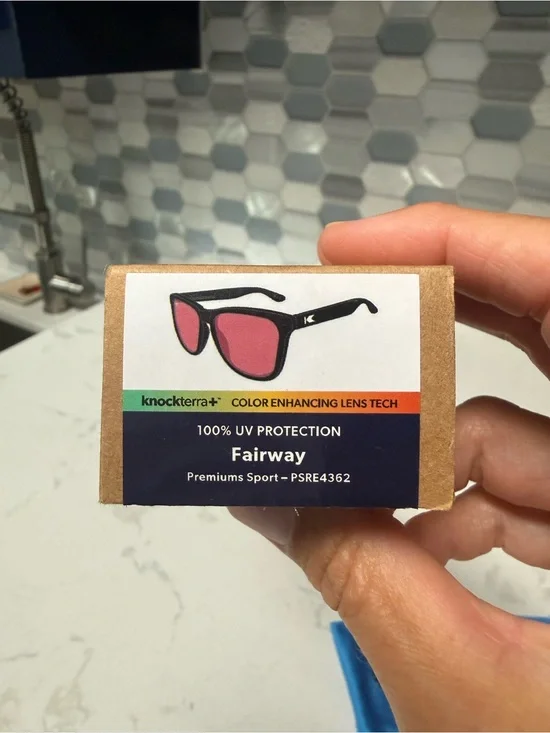 knockterra+ Fairway Men's Sunglasses with Pink Color-Enhancing Lenses