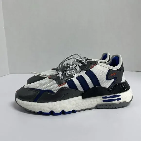 Adidas Nite Jogger J R2D2 Star Wars FV8041 Size 5 White Blue Boost Cartoons