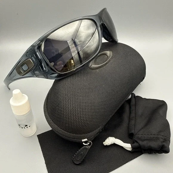 Oakley HIJINX Authentic Sunglasses Blue Translucent Discontinued+Case+Anti-Fog