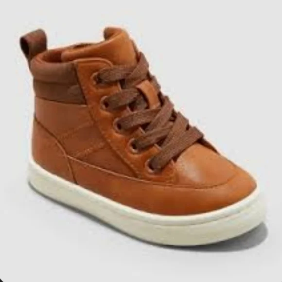 Cat & Jack Fenix High-Top Sneakers oots- Brown