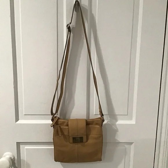 Tignanello Tan‎ Leather Crossbody Bag