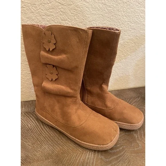 Livie &‎ Luca Neve Flower  Toddler Size 2 Full Boot Caramel Girls Shoes Brown