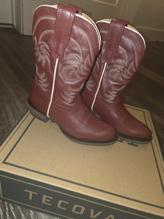 Tecovas Kids' Red Western Cowgirl Boots