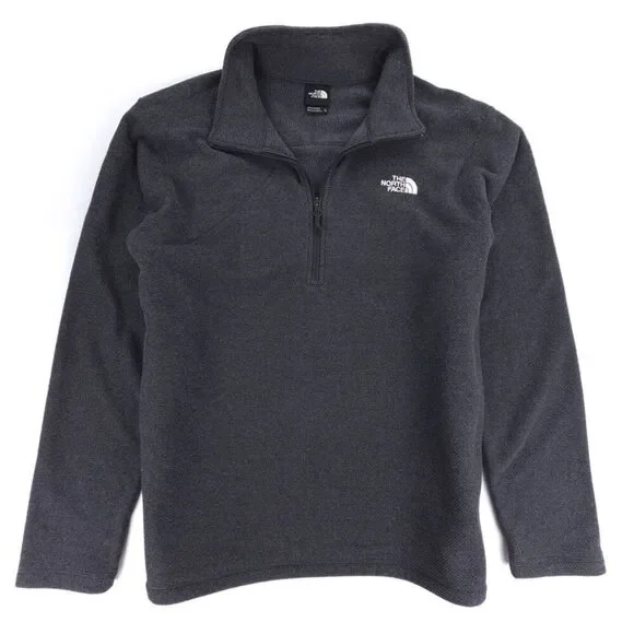 NEW North Face Textured Cap Rock 1/4 Zip‎ Fleece Jacket Gorpcore XL ASPHALT GREY