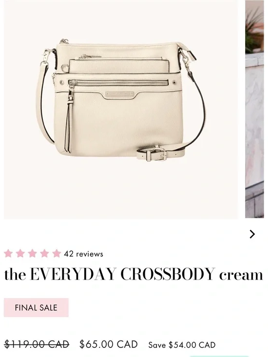 The EVERYDAY CROSSBODY — Cream