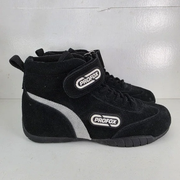 PROFOX SFI 3.3/5 Racing Shoes Black Suede Driving Boots Motorsports Size 6
