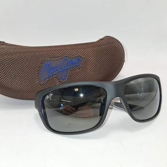 MAUI JIM ITALY MJ815-53B 63-17-120 DGM GRAY CRYSTAL MULTICOLOR WRAPS SUNGLASSES