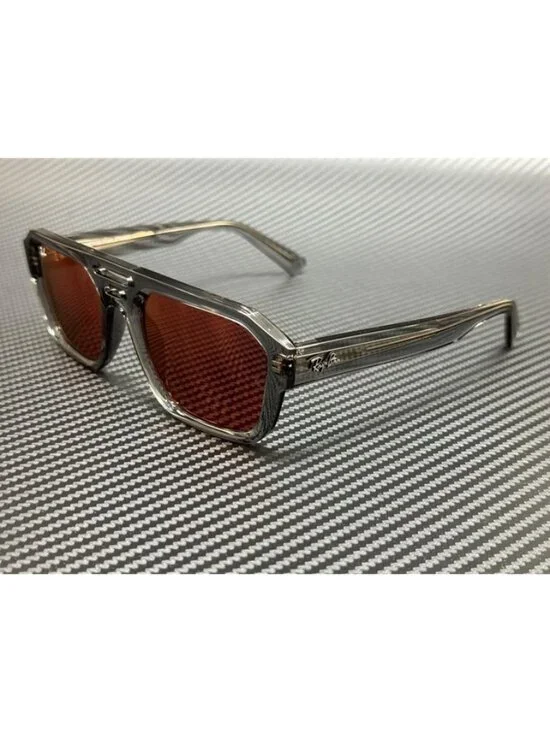 New Ray Ban Men Transparent Gray Sunglasses 54-20-145
