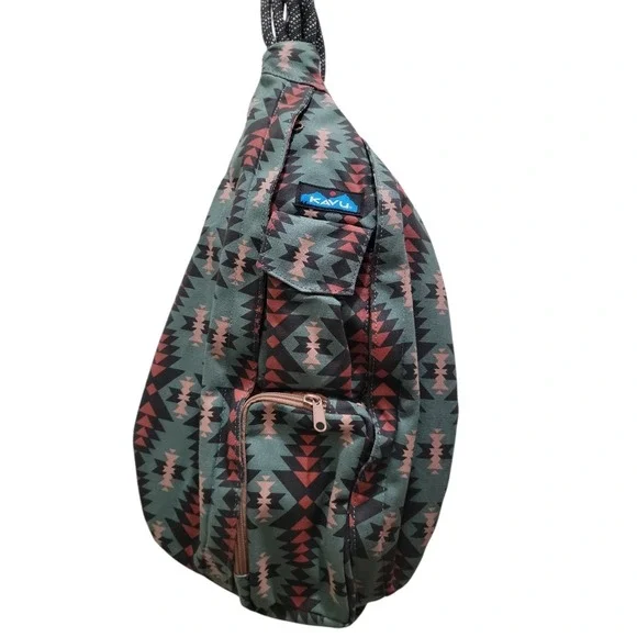KAVU Original Rope Sling Bag Crossbody Backpack Mojave Dunes Aztec Travel NWOT