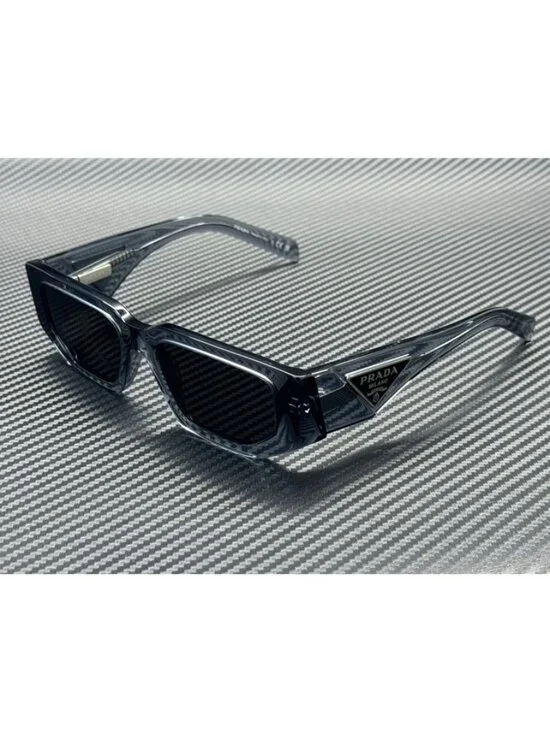 New PRADA Men  Transparent Ocean Sunglasses 54-18-140