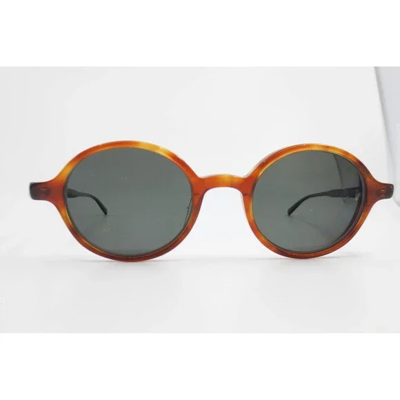 JINS MCF-15A-U263D 83 Tortoise Round Sunglasses Black Temples Tokyo Design