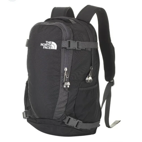 The North Face Black Hot Shot Laptop Travel Hiking Back Pack Bag Unisex