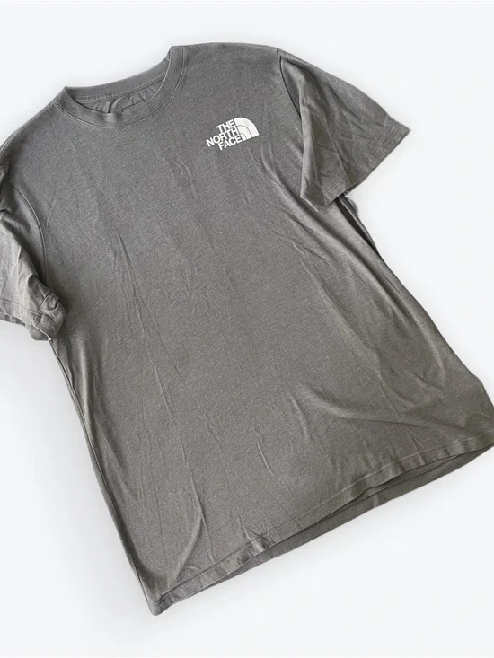 The North Face Charcoal Tee with Purple Lightning Graphic Mens Sz Large
