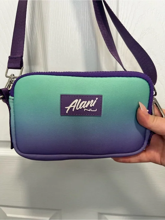Alani Nu Ombre Crossbody Fanny Pack Bag in Teal & Purple