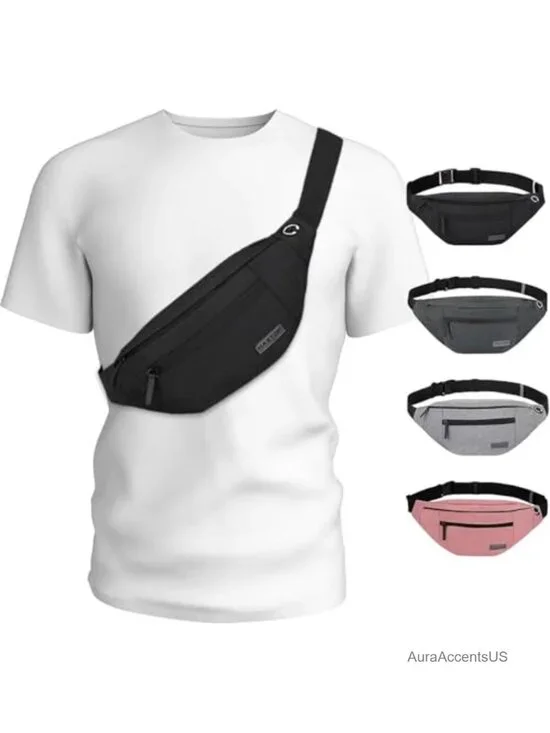 Large Crossbody Fanny Pack for Women Men Shoulder Sling Bag Fit All Phones