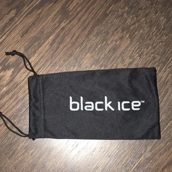 Soft black Black Ice sunglasses protector eyeglass bag case