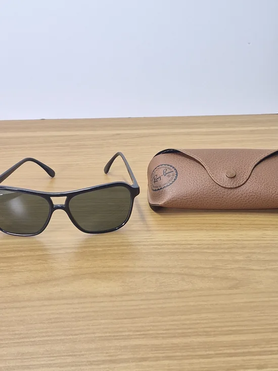 ​Vintage B&L Ray-Ban CATS Aviator Sunglasses Black France