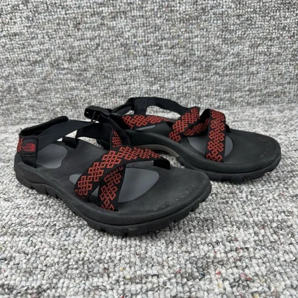 Vintage The North Face Padillac Sandals Mens 10 Straps Slip On Hiking Black Red