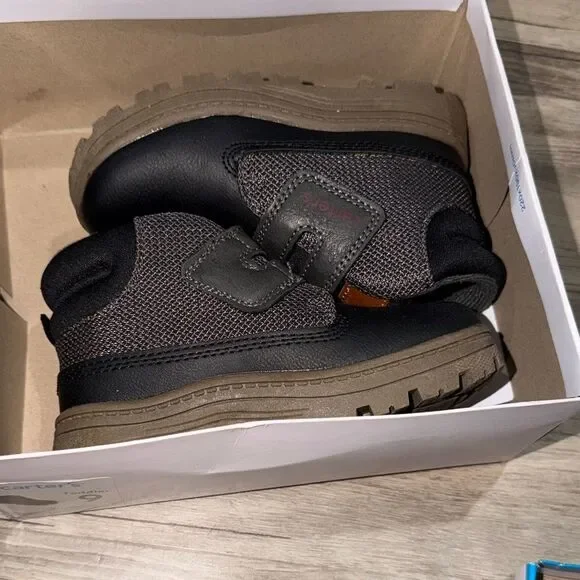 Carter's Brown and Black Toddler Hiking Boots