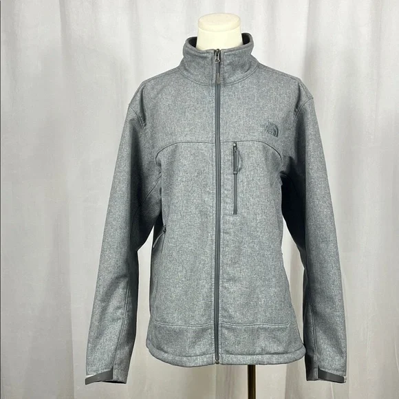 North‎ Face Men’s Heather Gray Bionic Soft Shell Jacket.