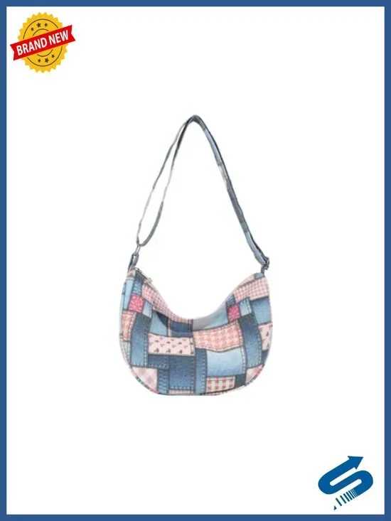 Canvas Crossbody Bag Women Medium Capacity Retro Messenger Satchel Adjustable