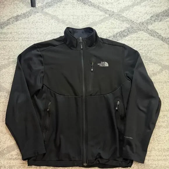 The North Face black fleece jacket men’s size medium