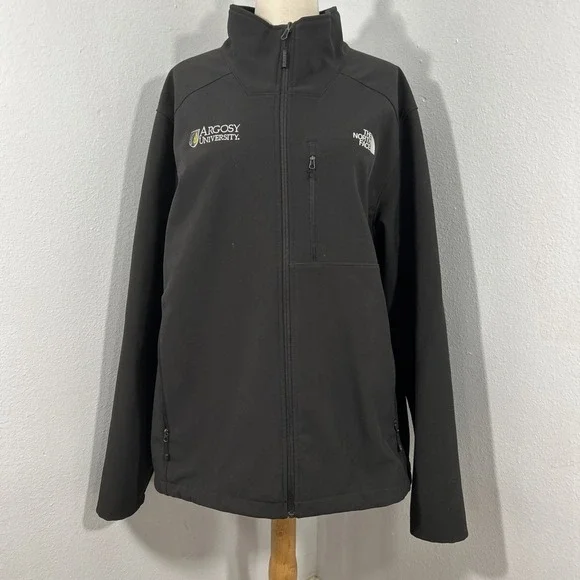 The North Face Jacket Mens‎ XL Black Apex Bionic 3 Windwall Fleece Preppy