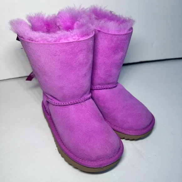 Kids Pink UGG Shearling Boots