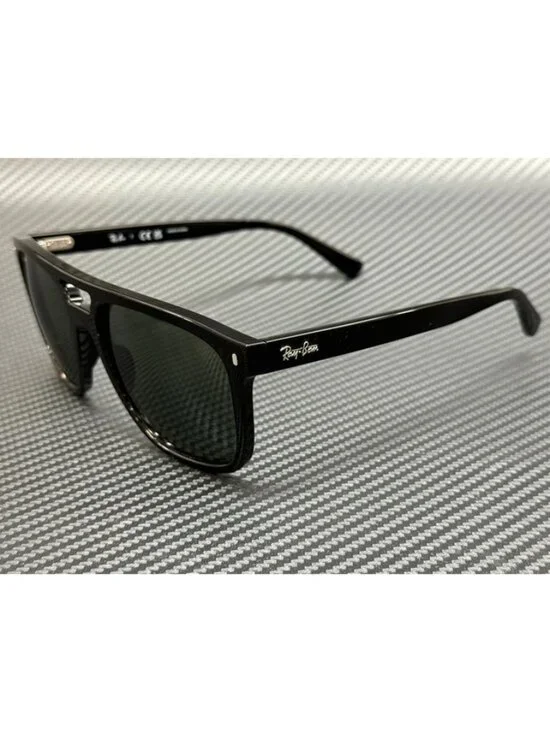 New Ray-Ban Men Black Sunglasses 55-20-145