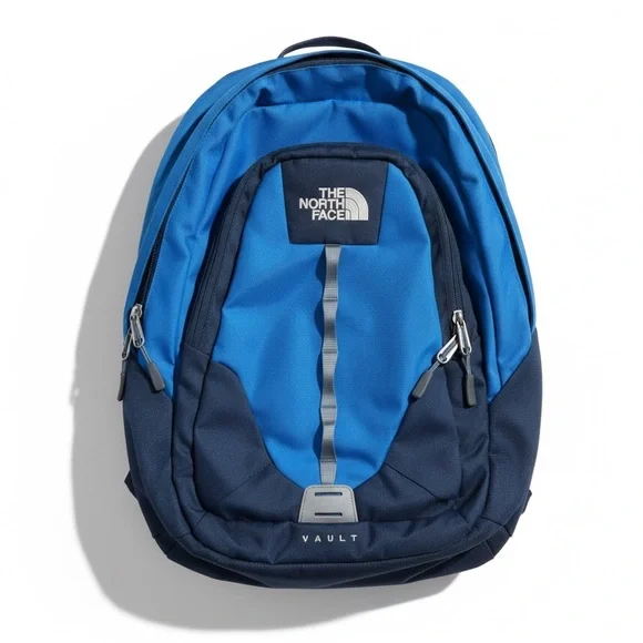 The North Face Vault Backpack Blue Laptop School Bag Travel Daypack