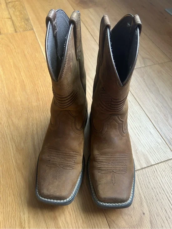Boys Ariat patriot cowboy boots