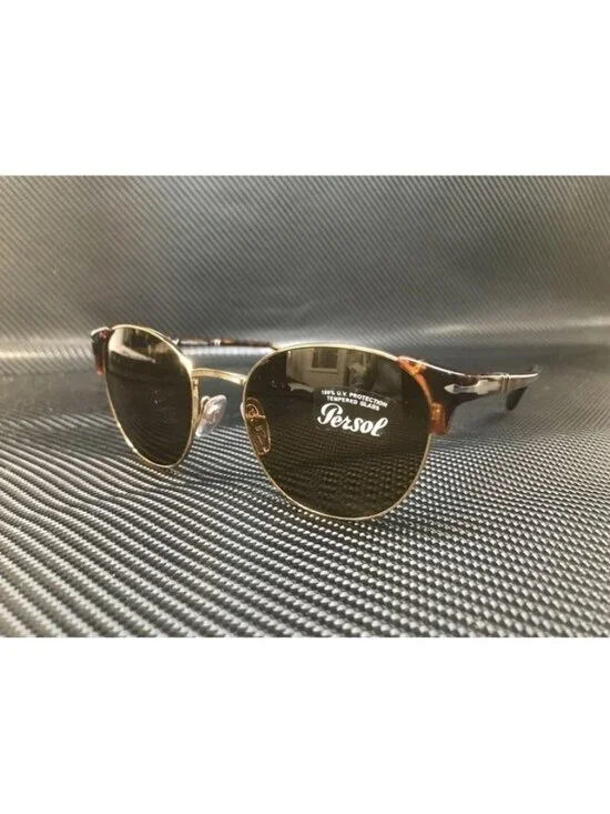 New Persol Men  Havana/Gold Sunglasses  52- 19- 145