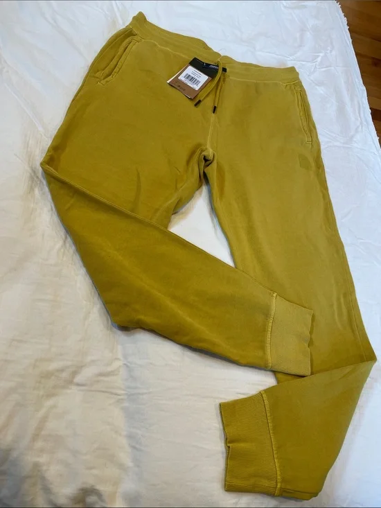 The North Face Men's Mustard Yellow Jogger Sweatpants