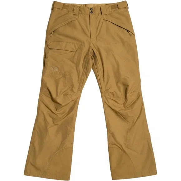 The North Face DryVent Snowboard Pants Waterproof Tan Brown Large Mens Nylon