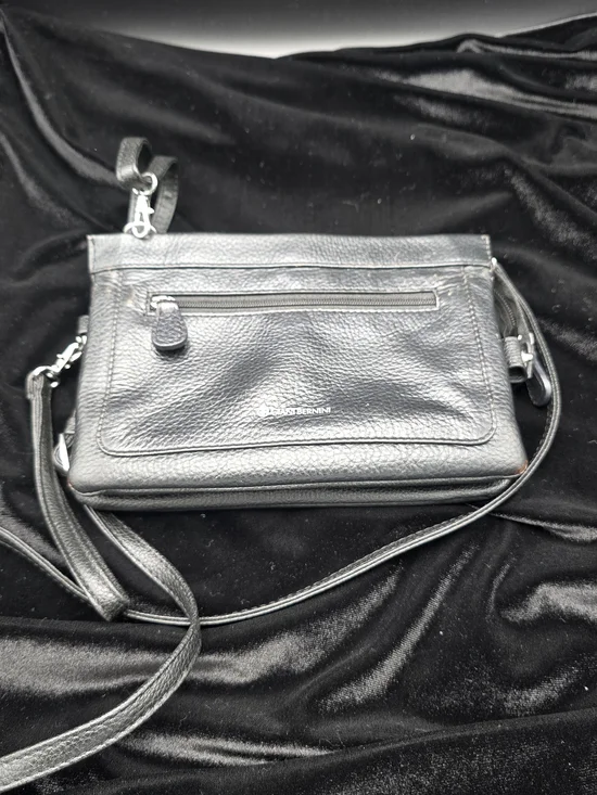 Giani Bernini's versatile crossbody Black Leather Crossbody Bag