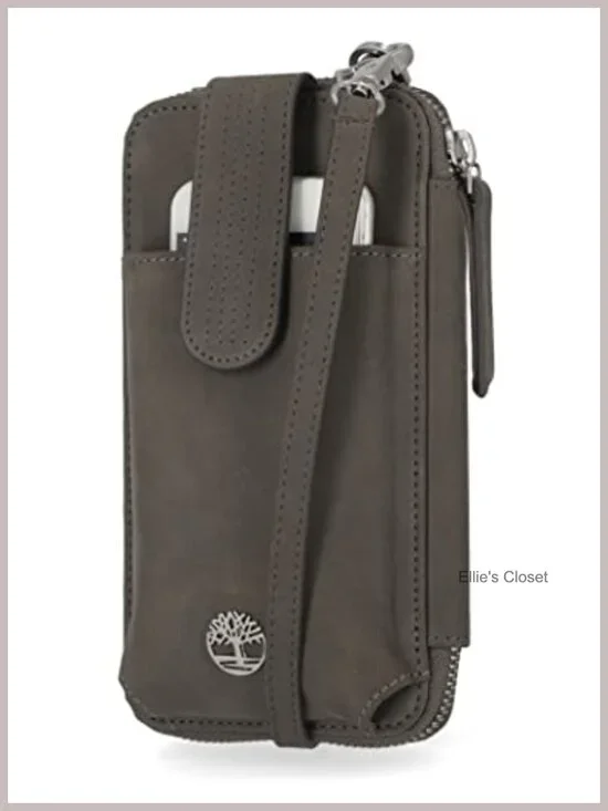 RFID Leather Crossbody Phone Wallet Purse with 12 Card Slots