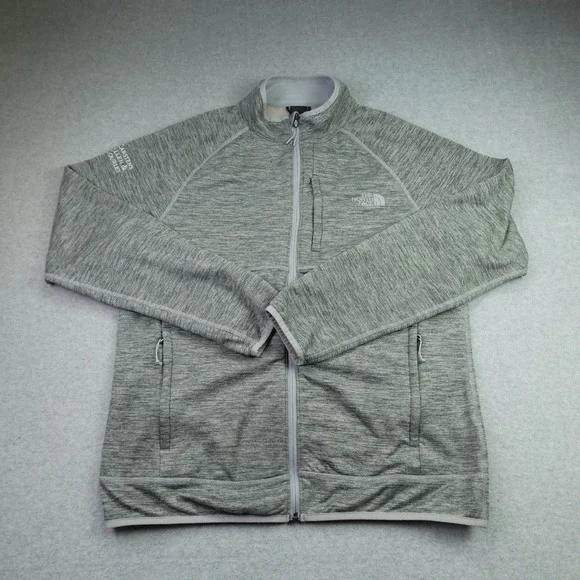 The North Face Jacket Mens Large Gray Heather Skyline Full Zip Fleece