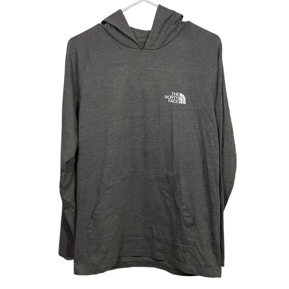 The North Face Grey Lightweight Hooded Long Sleeve T-Shirt