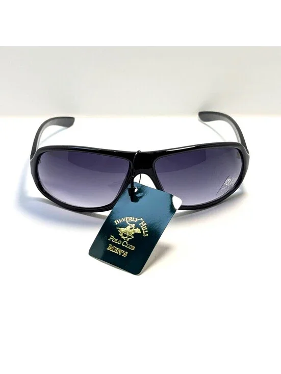 Beverly Hills Polo Club 18857 Personal Optics Black Sunglasses 100% UV Protect