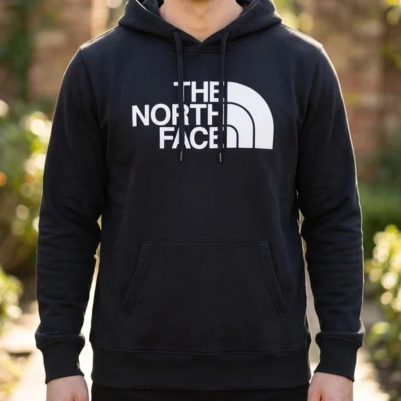 The North Face Mens Black Pullover Hoodie Logo Fleece Sweatshirt XL NF0A3X8C
