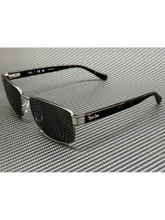 New Ray-Ban Men Gunmetal Sunglasses 59-18-145
