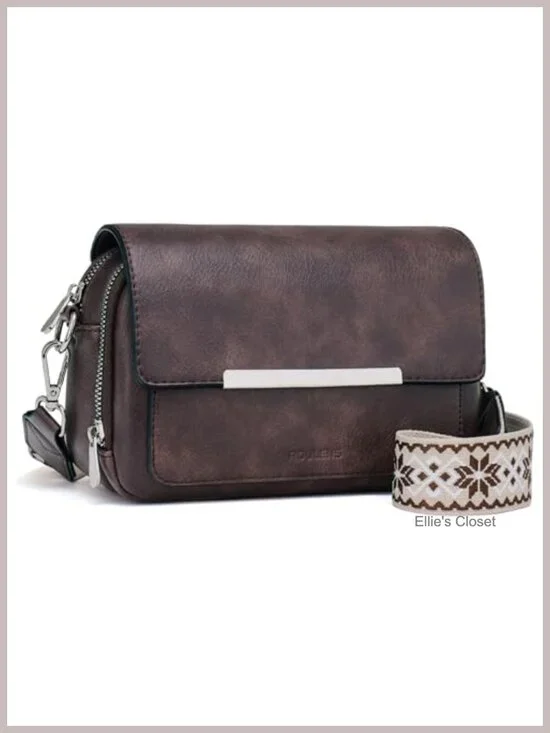 Small Crossbody Wallet Purse with Card Slots Faux Leather Shoulder Handbag