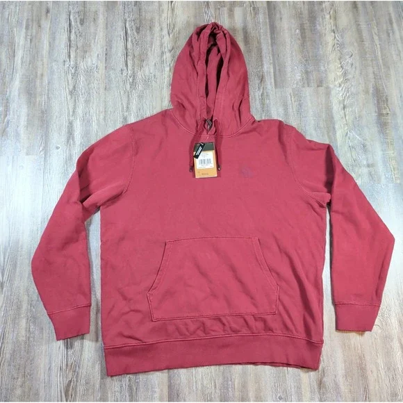 THE NORTH FACE GARMENT DYE HOODIE NWT MENS SIZE X-LARGE CORDOVAN RED