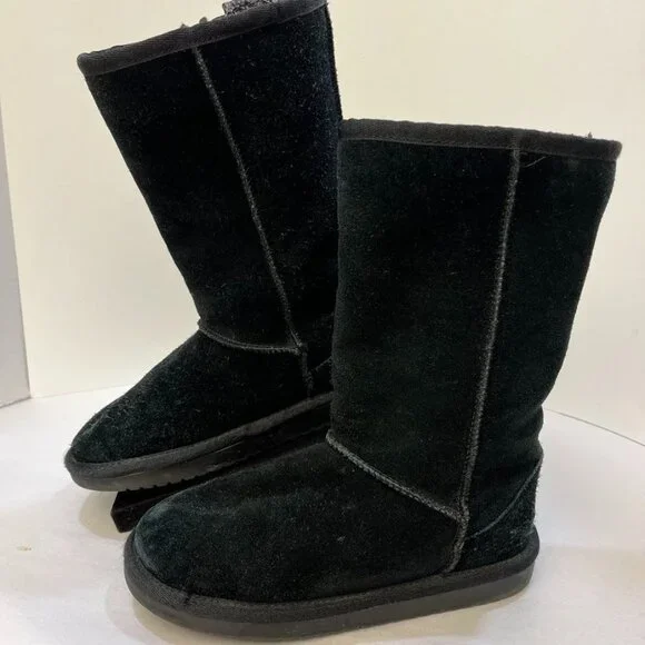 Koolaburra by UGG Suede Mid-Calf Boots Black Size 2
