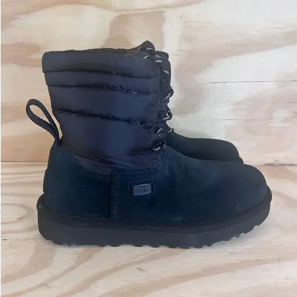 UGG - X Stampd Lace-Up - Boots - Black - Big Girl's - 5 - S/N 1119192